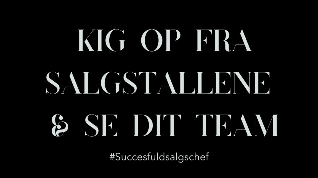 Kig op af salgstallene